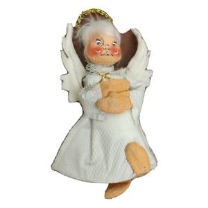 Vintage 1961 Annalee Thorndike Mobilitee Dolls Angel White Posable